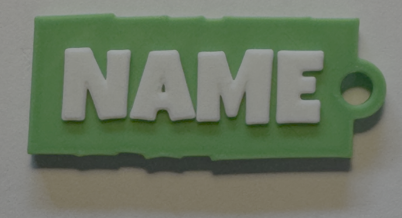 Personalisierter Namens-Schlüsselanhänger im 2er-Set