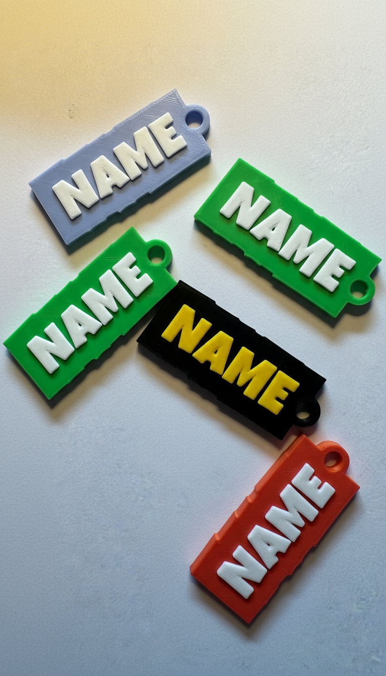 Personalisierter Namens-Schlüsselanhänger im 2er-Set
