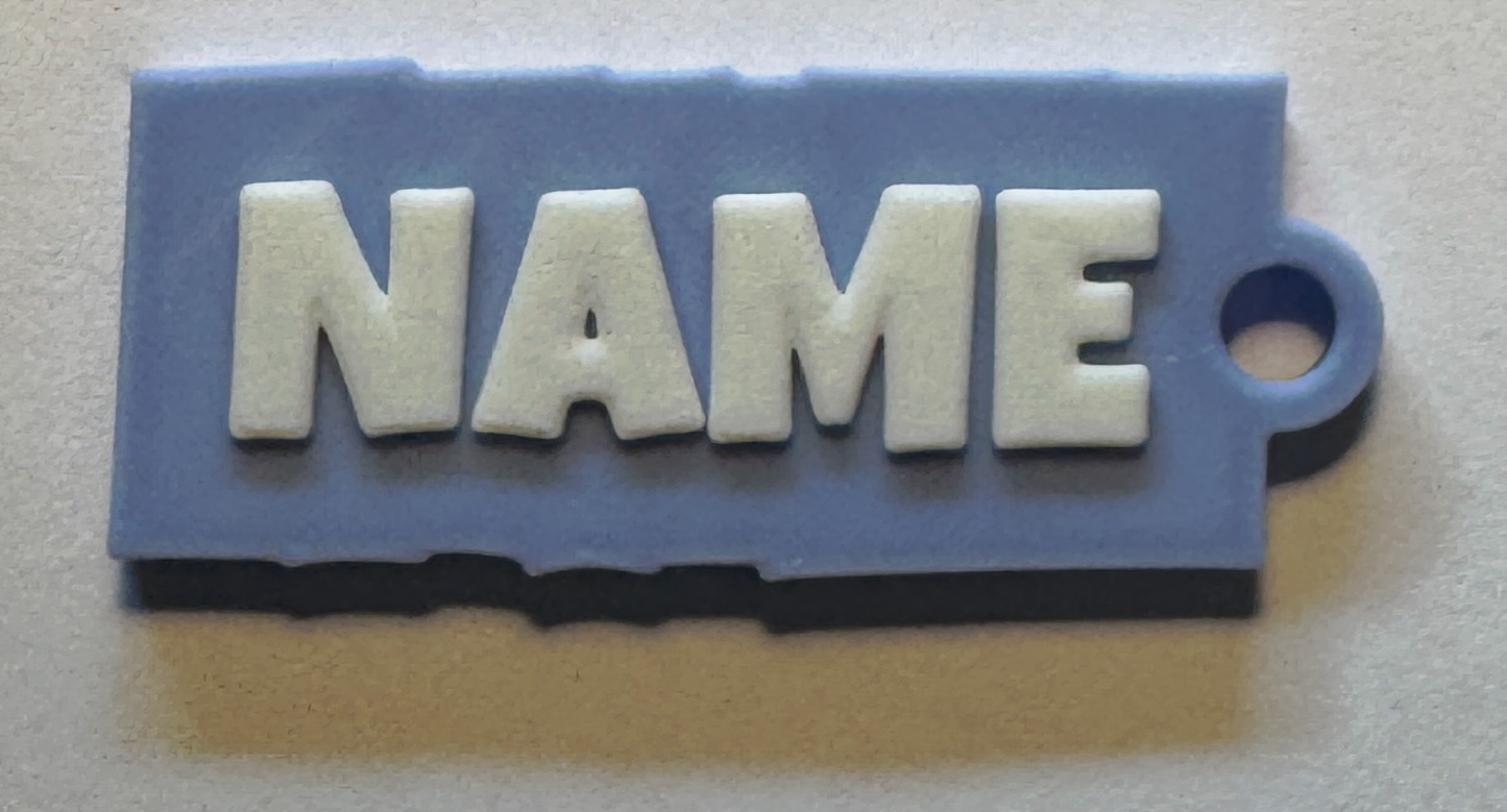 Personalisierter Namens-Schlüsselanhänger im 2er-Set