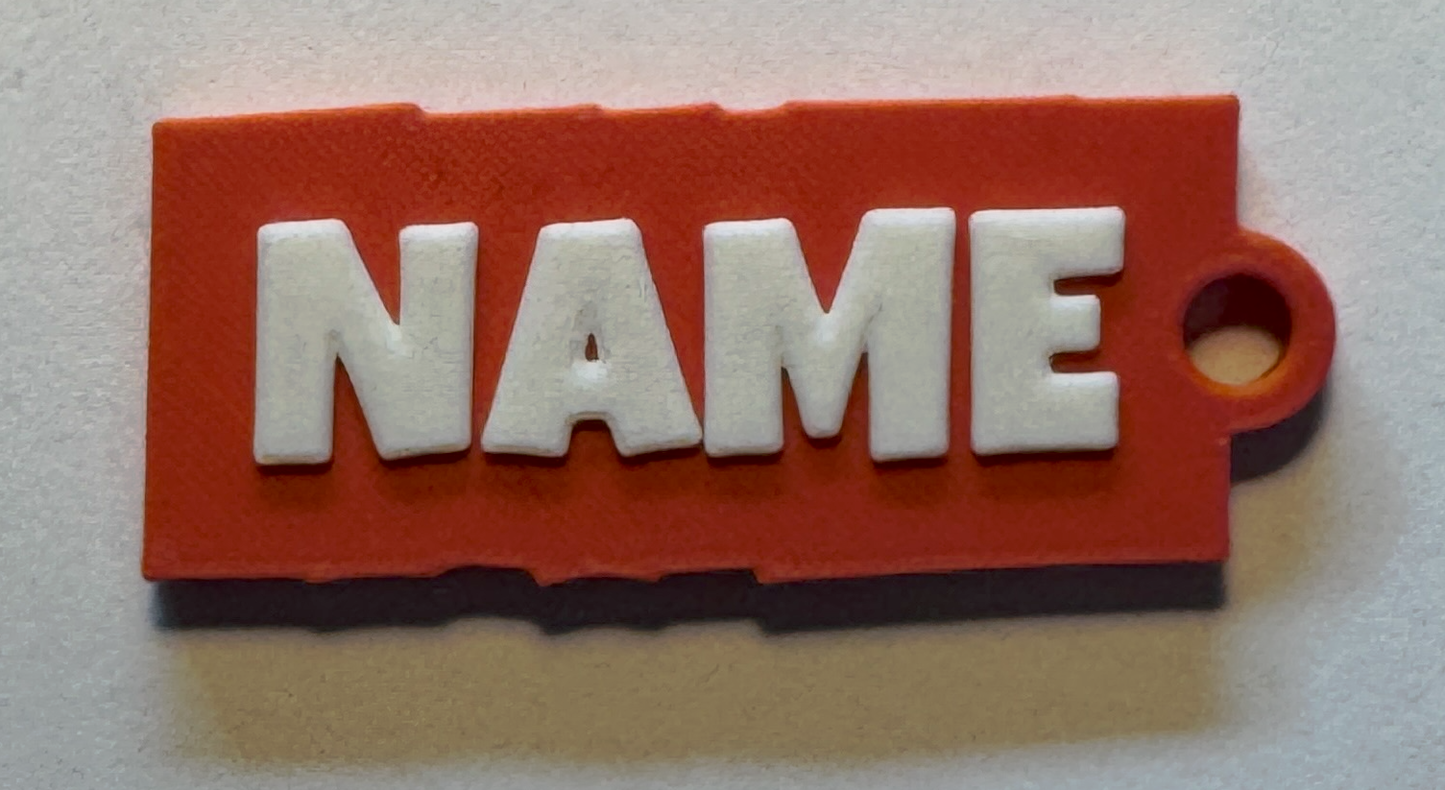Personalisierter Namens-Schlüsselanhänger im 2er-Set