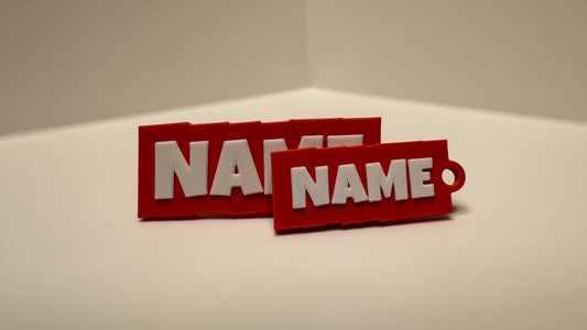 Personalisierter Namens-Schlüsselanhänger im 2er-Set