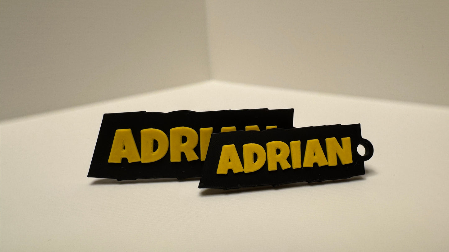 Personalisierter Namens-Schlüsselanhänger im 2er-Set