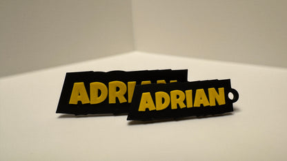 Personalisierter Namens-Schlüsselanhänger im 2er-Set