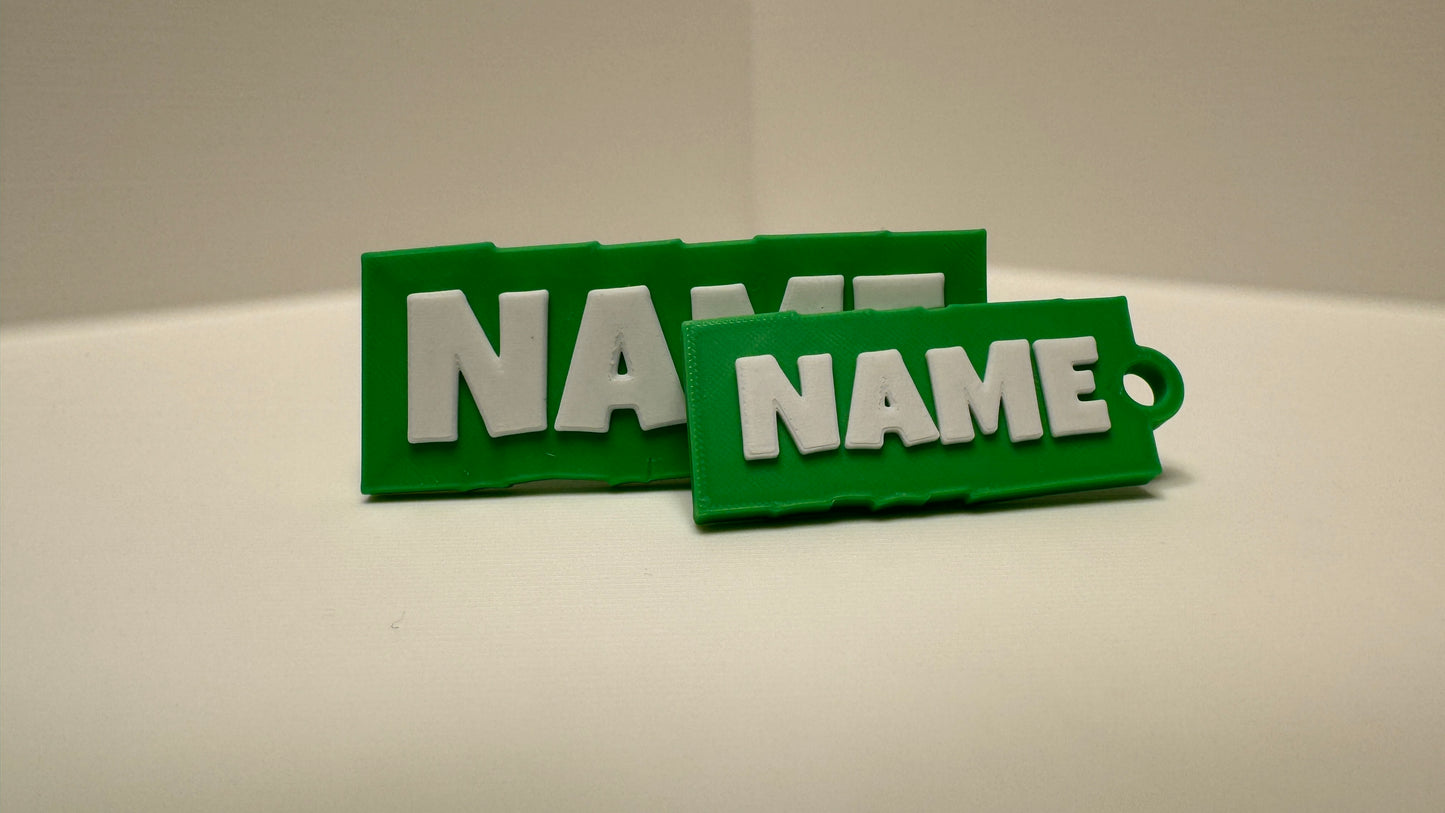 Personalisierter Namens-Schlüsselanhänger im 2er-Set